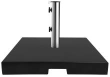 Parasolfod Freetown 50x50x6 cm sort granit - Sunlife